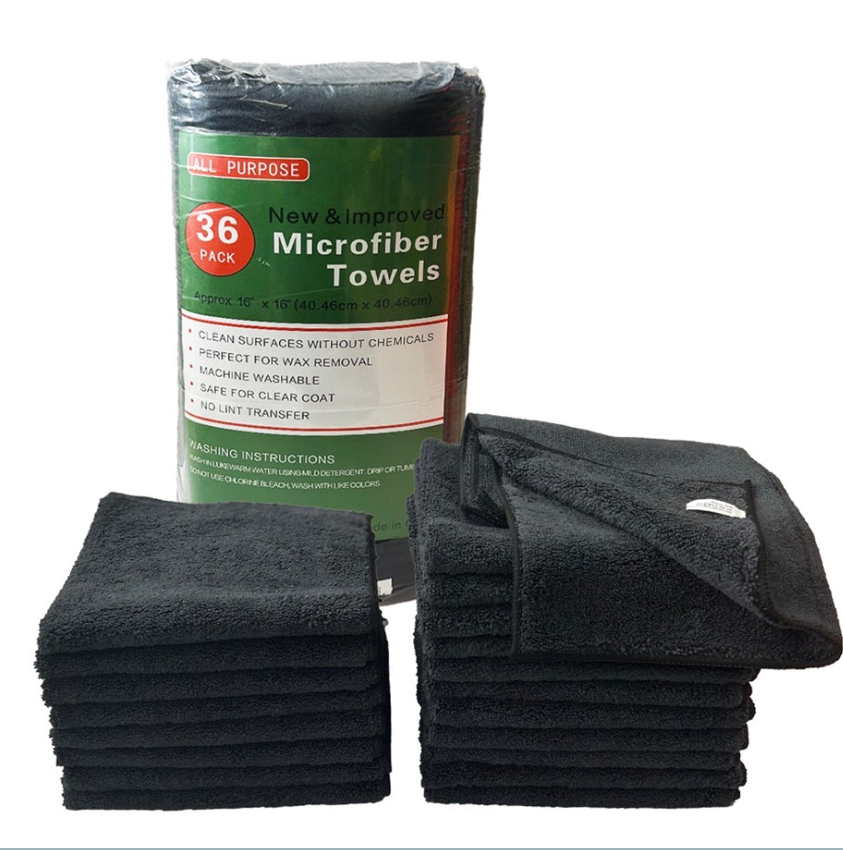 Heavy Duty Commercial Microfiber Towels– Bulk Pack