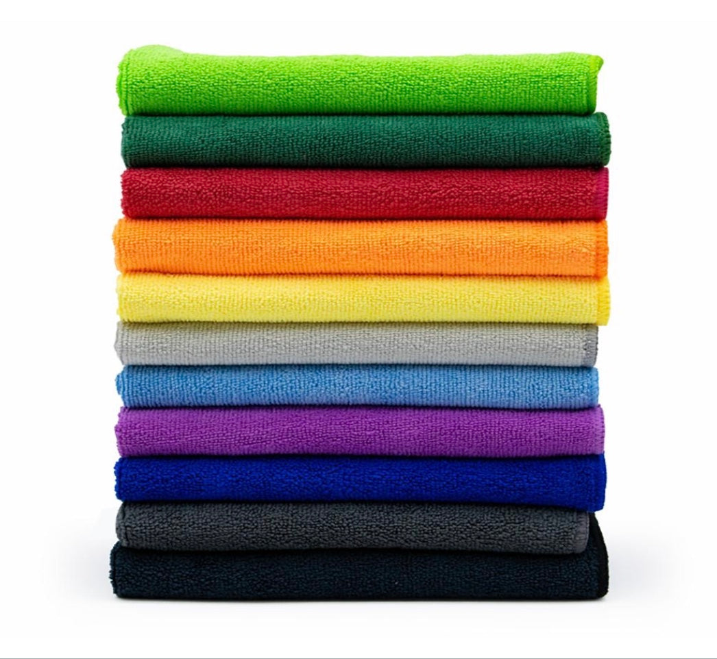 Premium Multi-Color Microfiber Cleaning Cloth Set